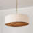  Bamboo and Fabric Shade 4 - Light Drum Pendant