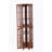 Corner Curio Cabinet With Four Adjustable Tempered Glass Shelves And Integrated Lighting System For Displaying Precious Items-1663428152