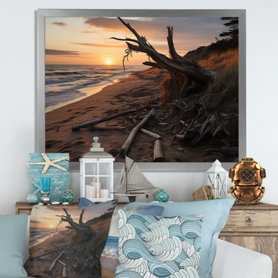 «Alsaedi Beach Photo Coastal Impressions V», reproduction sur toile