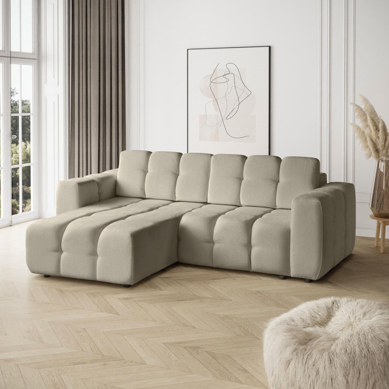 Bradd 4 Seater Sofa Bed, Dark Beige