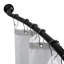 72" Adjustable Curved Fixed Shower Curtain Rod
