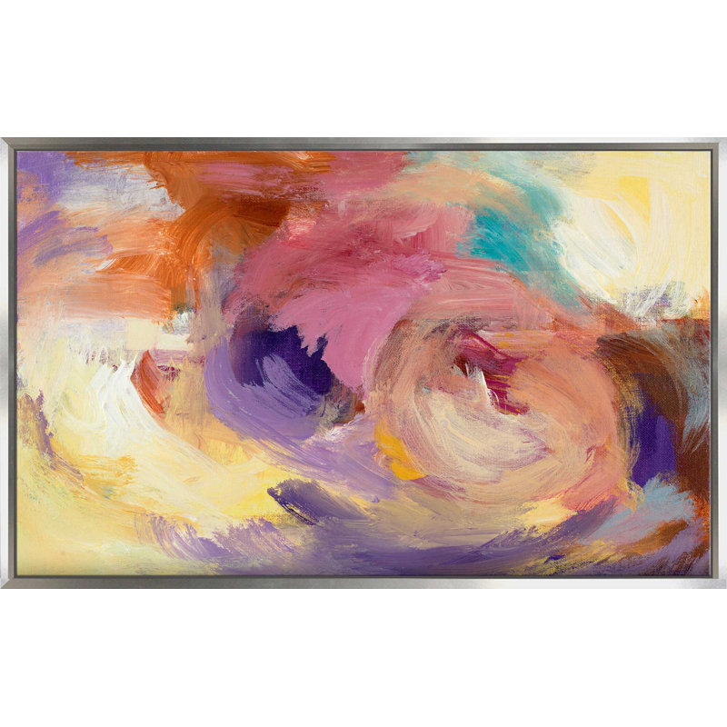 «Swirling pensé», reproduction de peinture à l'acrylique sur toile, H 21,5 po x l 33,5 po x P 2 po