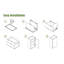 Armoire murale 12 po en bois massif blanc avec 2 tablettes réglables prêtes à assembler pour la cuisine, la salle de bain, la buanderie et le garage (l 12 po x P 12 po x H 30 po)-1206845128