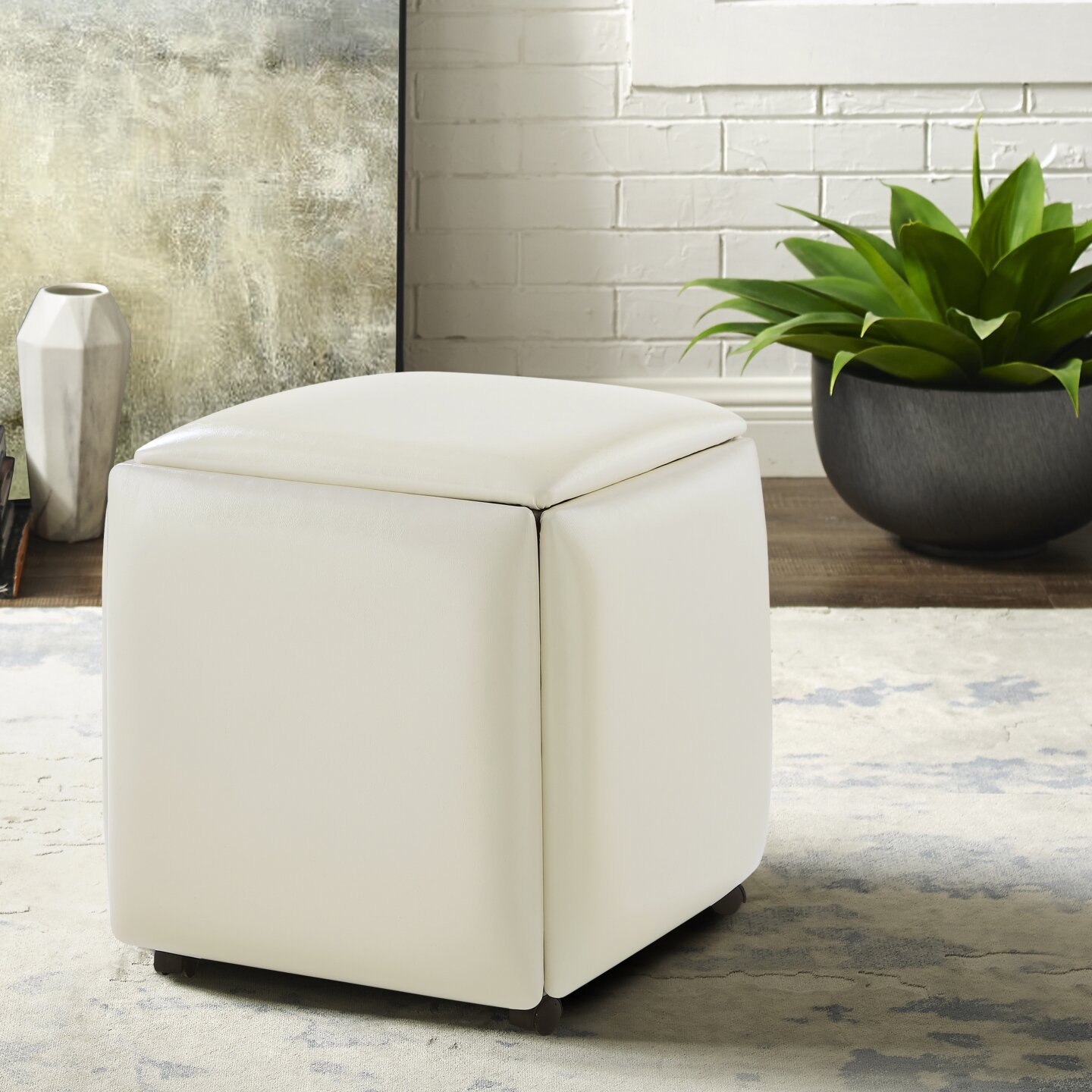 Nesting discount stool ottoman