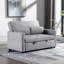 Accoudoir carré en lin 55,12 po Rainell-142999302