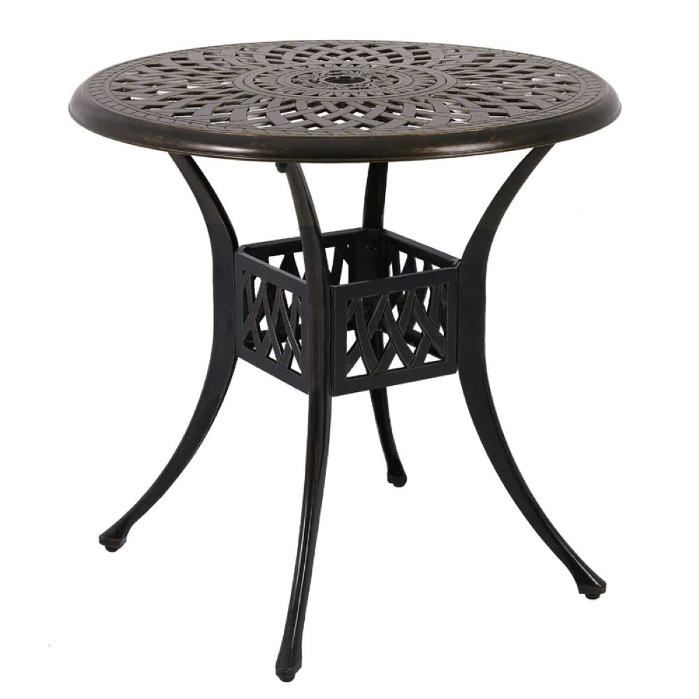 Fleur De Lis Living Leatherwood Cast Aluminum Bistro Table & Reviews ...