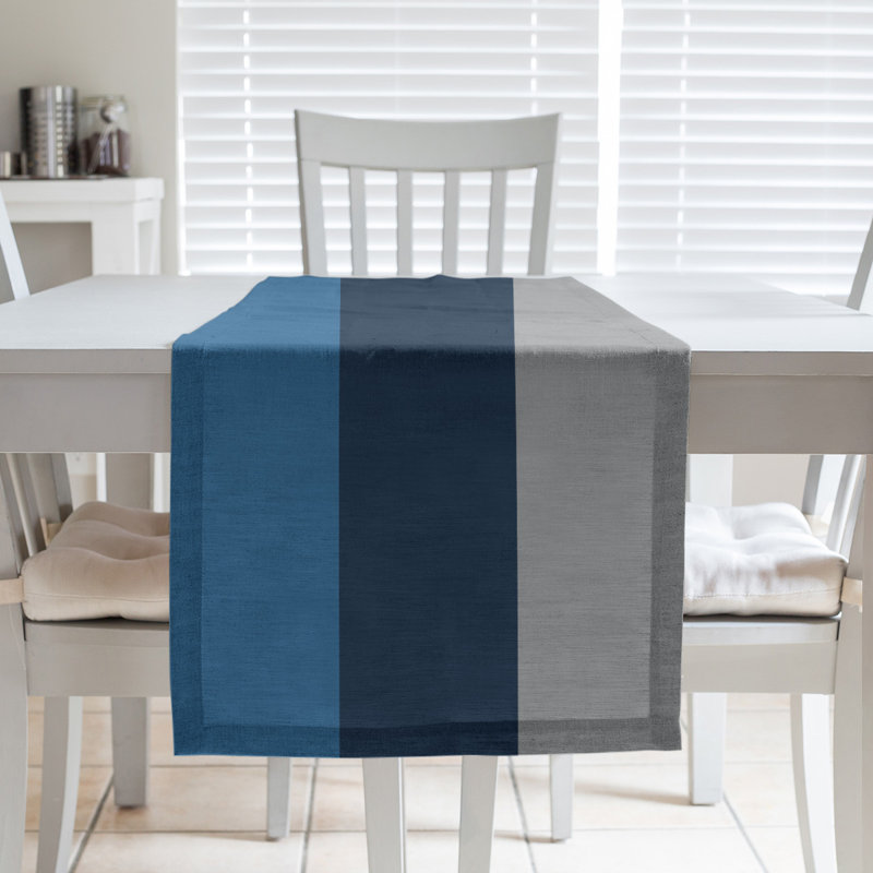 Minnesota Basketball Table Runner, 72" L x 16" W, Blue/Navy/Gray, Cotton Twill