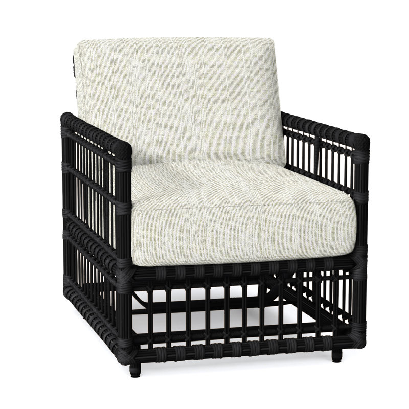 Newport Woven Spring Lounge - Onyx, No Welt, Rollo Cream, Onyx