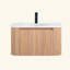 Meuble-lavabo mural 30 po avec lavabo courbé, meuble-lavabo flottant moderne avec tiroir à fermeture en douceur-1360044137