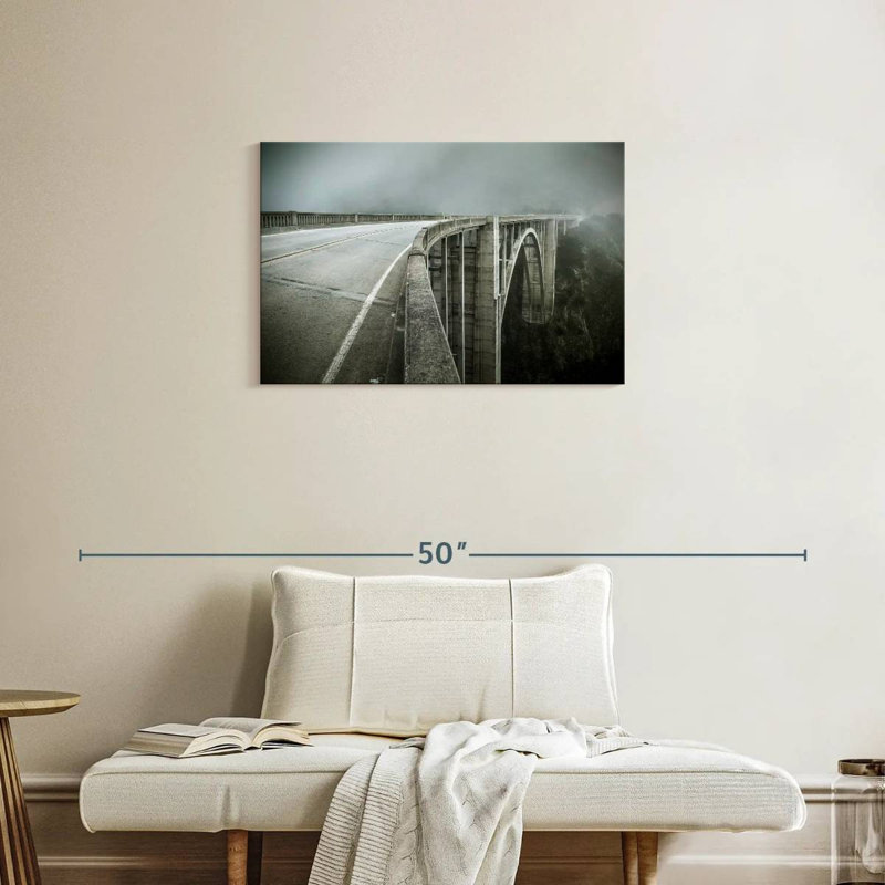 Lilie Foggy Bixby Bridge, 20" H x 30" W