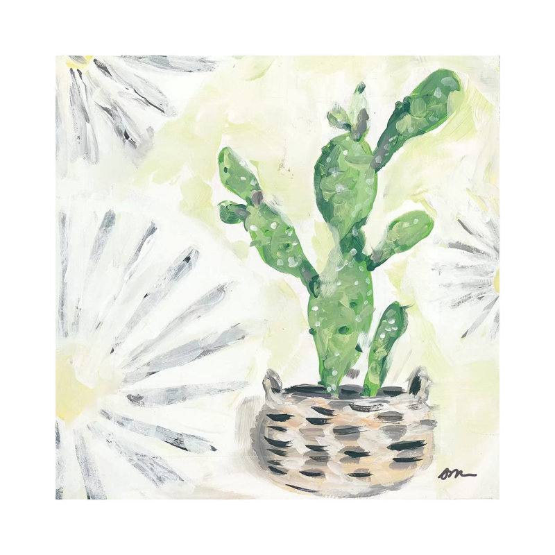 Bono Cactus 1 Piece Wrapped Canvas Painting, 93.98 cm H x 93.98 cm W x 1.91 cm D