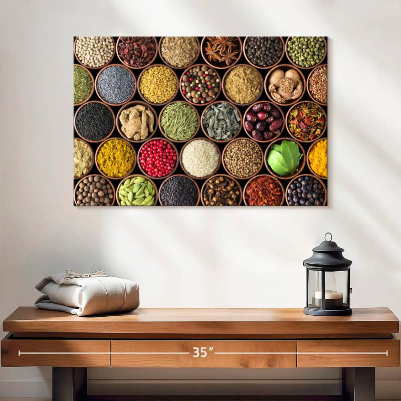 Yarlin Colorful Kitchen Spices, 16" H x 24" W