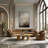 Sheth - Modern Brown Fabric Accent Chair