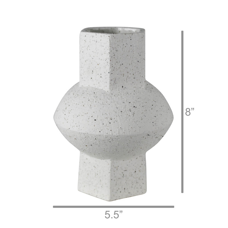Dahlen Ceramic / Porcelain Table Vase, White