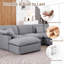 Canapé modulaire surdimensionné d'angle surdimensionné, ensemble de salon modulaire en chenille Shariff Cloud-689612574-689612575