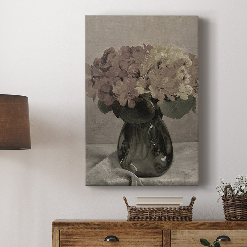 Imprimé floral rétro XLVII - galerie Cavas, H 48 po x l 32 po