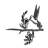 Tree Spike Silhouette - Hummingbird