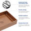 Sarlai 19"L x 15"W Rectangular Stainless Steel Vessel Bathroom Sink-98175325