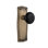 Prairie Plate with Black Porcelain Door Knob