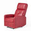  Fauteuil inclinable manuel rembourré en similicuir monoplace pour salon