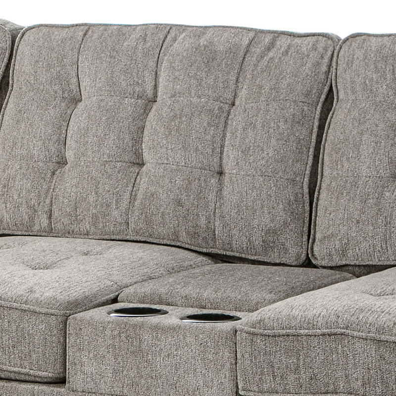 Canapé modulaire Oslo, Tissu brun