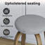 Tabouret de bar pivotant avec dossier sans dossier et siège en tissu, hauteur de 30 po, ensemble de 2-937831939-937831948