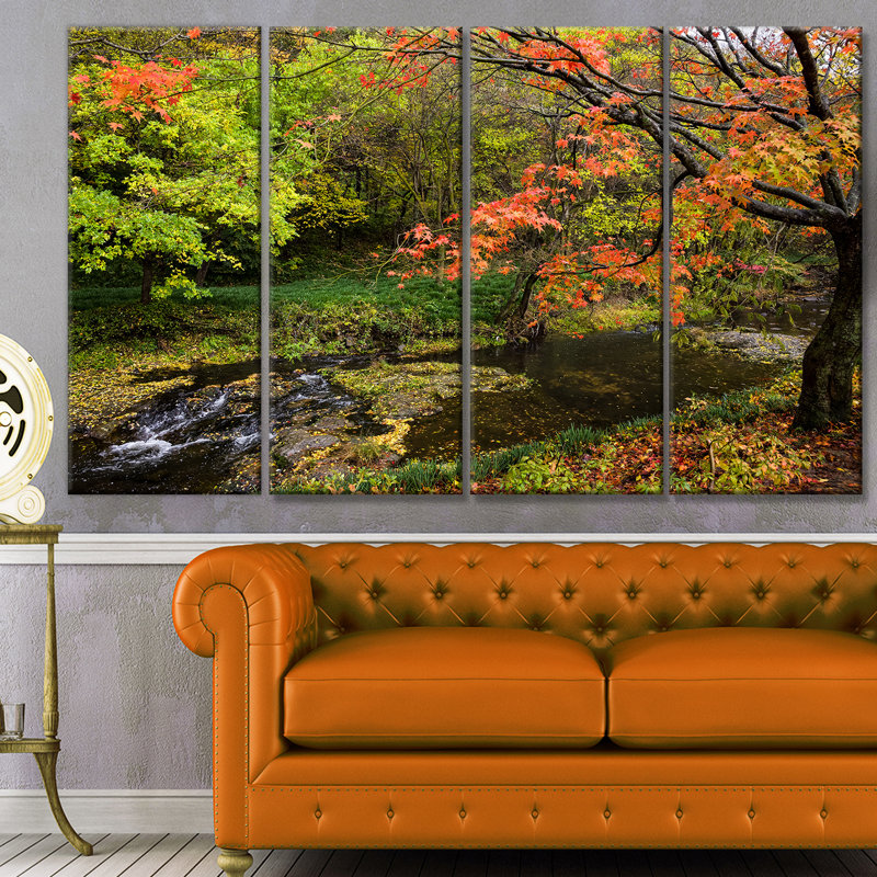 « automne trees », reproduction de photo à multiples images sur toile