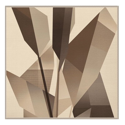 Tapis beige moelleux moelleux et moderne à motif de citronnelle Durong
