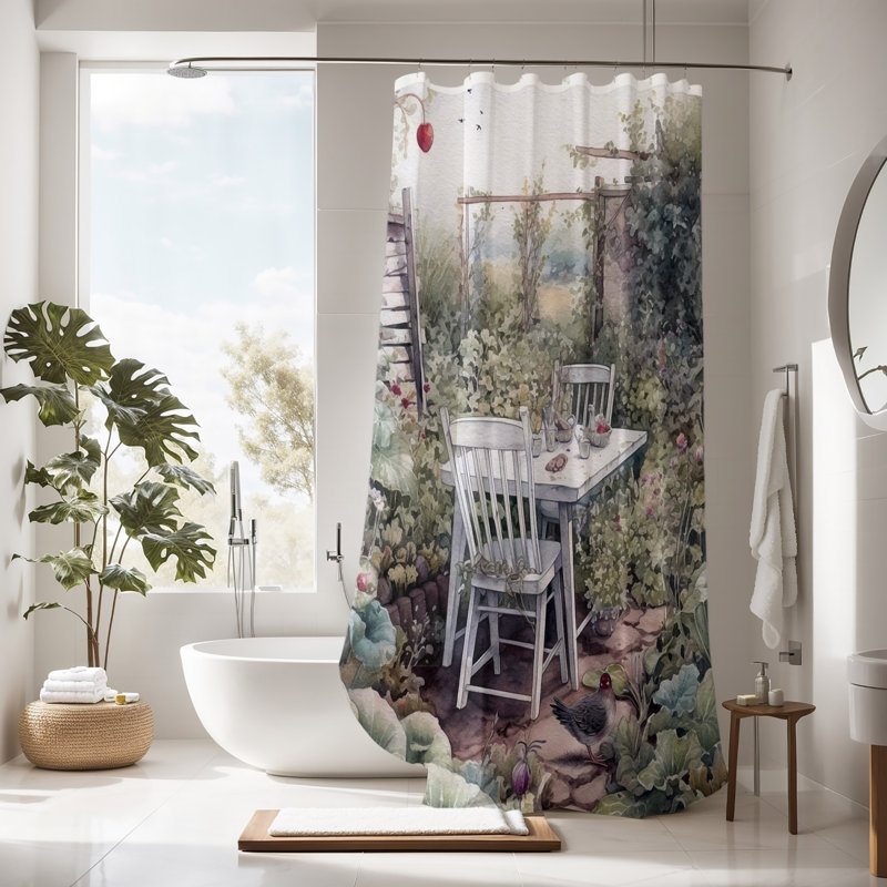 Shower Curtain, 72" H x 70" W