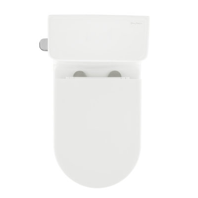 Liberte One-Piece 12" Rough-In 1.28 GPF Left-Hand Flush Elongated ADA Toilet In Glossy White
