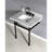 Kingston Brass Templeton 30-Inch Carrara Marble Vanity Top with Brass Legs (8-Inch, 3-Hole)-30370025