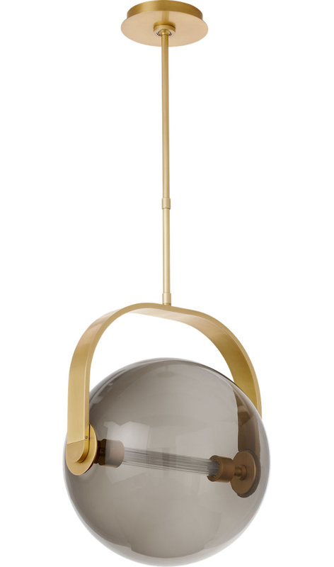 Fues Medium Pendant, Brown