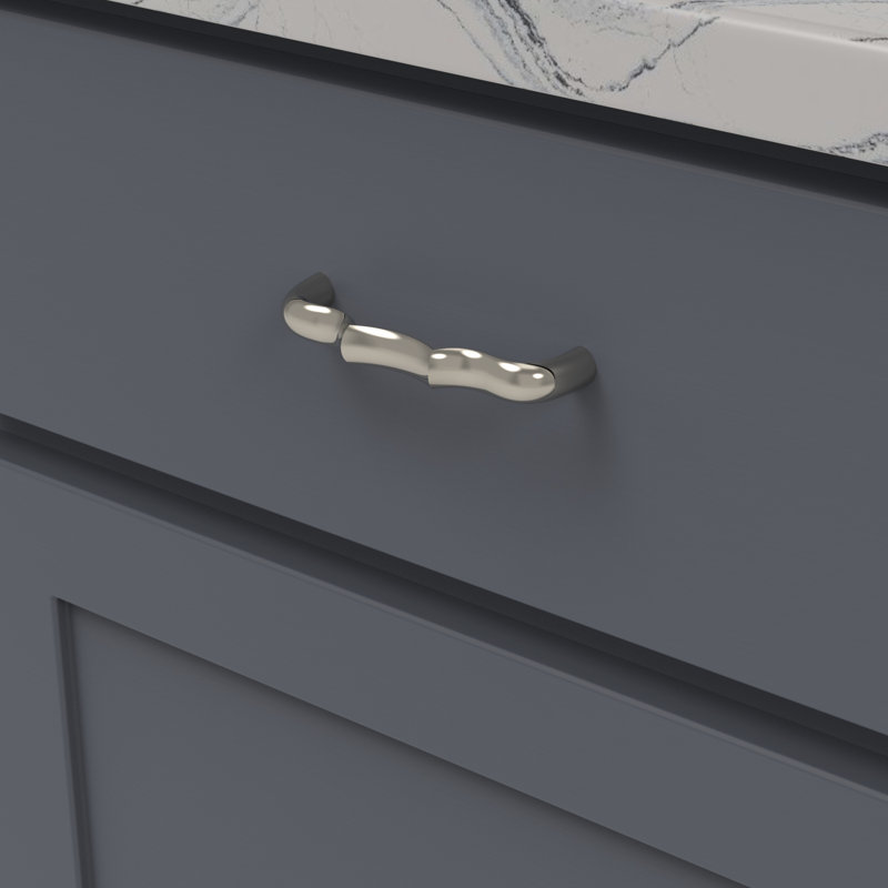 Trellis Bar / Handle Pull, Polished Nickel, 3-3/4"