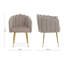 Aili 52cm H Polyester Blend Upholstered Armchair in Gold