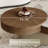 51.97" Modern Lift-Top Coffee Table, with Storage, White Glossy Stone Table top,Solid Wood Texture