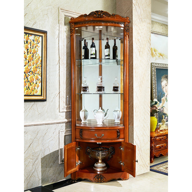22.83 " L Solid Wood Bar Cabinet