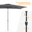 Parasol de marché rectangulaire 120 po x 78 po Doralia-2146500383
