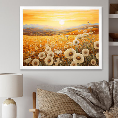 Radiant Golden Blooming Meadow II sur toile