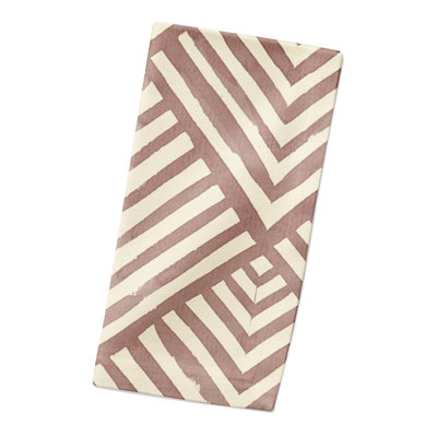 Cotton Twill Geometric Rectangle Napkin