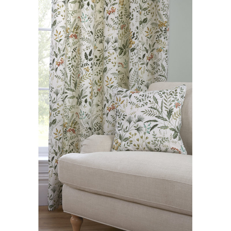 Cotton Blend Room Darkening Curtain Panel Pair, 46x72"