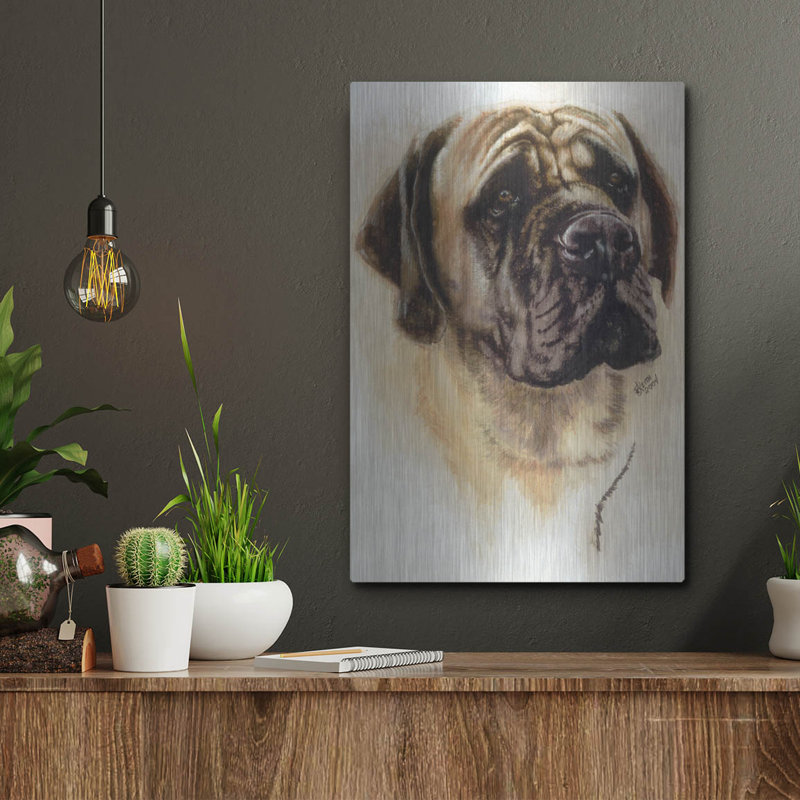 "Mastiff" par Barbara Keith, H 16 po x l 12 po