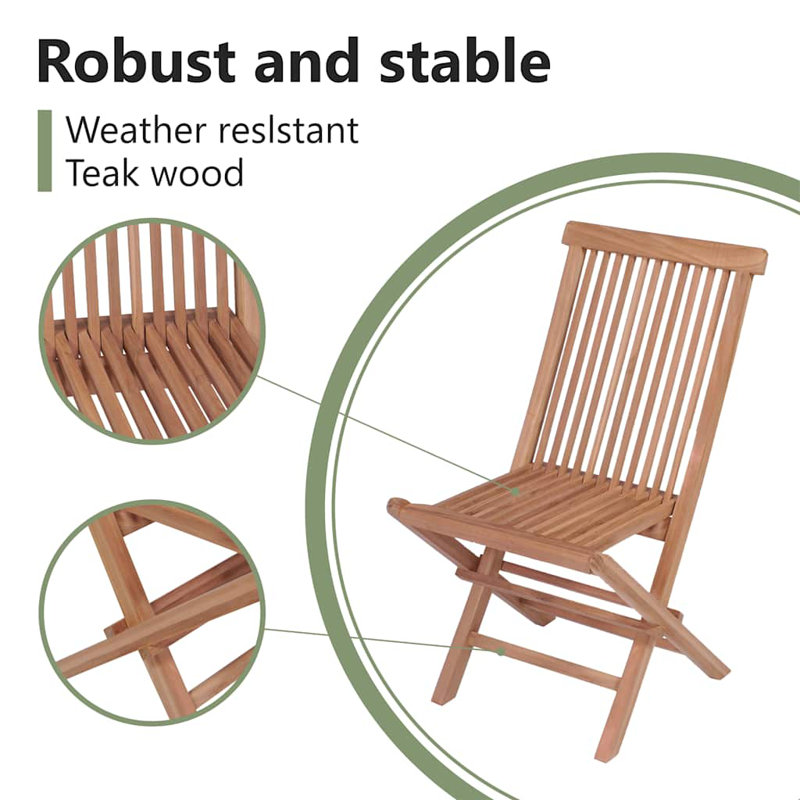 Folding Patio Dining Armchair with Cushion