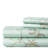 Southshore Fine Linens Myosotis Scorpioides 4-Piece 300 Thread Count Cotton Sateen Sheet Set, 22-Inch Extra Deep Pocket, Queen, Green-503466748-503466744