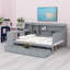 Lit de jour avec 3 tiroirs, ports USB et bureau-536035915