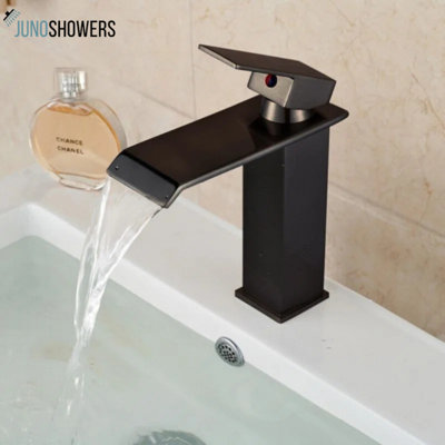 Juno 12 Oil Rubbed Bronze Square LED Color-Changing Rain Shower Head