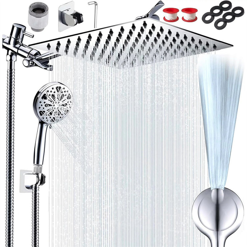 Pomme de douche à pluie double 1,75 GPM GPM