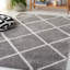 Tapis géométrique gris / blanc-718212205