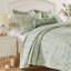 Ensemble de courtepointe 2 pièces Greenland Home Fashions Olivia Mint 68 x 88 + 20 x 26-105343869