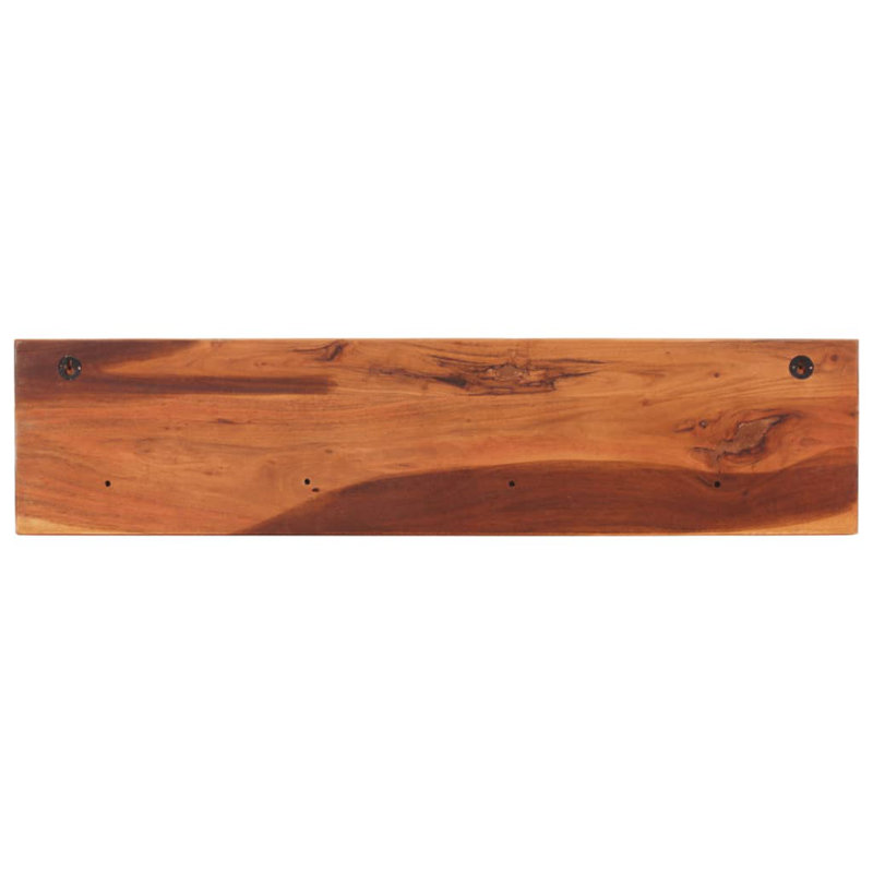 Scullin 2 Piece Acacia Solid Wood Floating Shelf