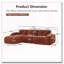 Repose-pieds en velours doux en L-958054014